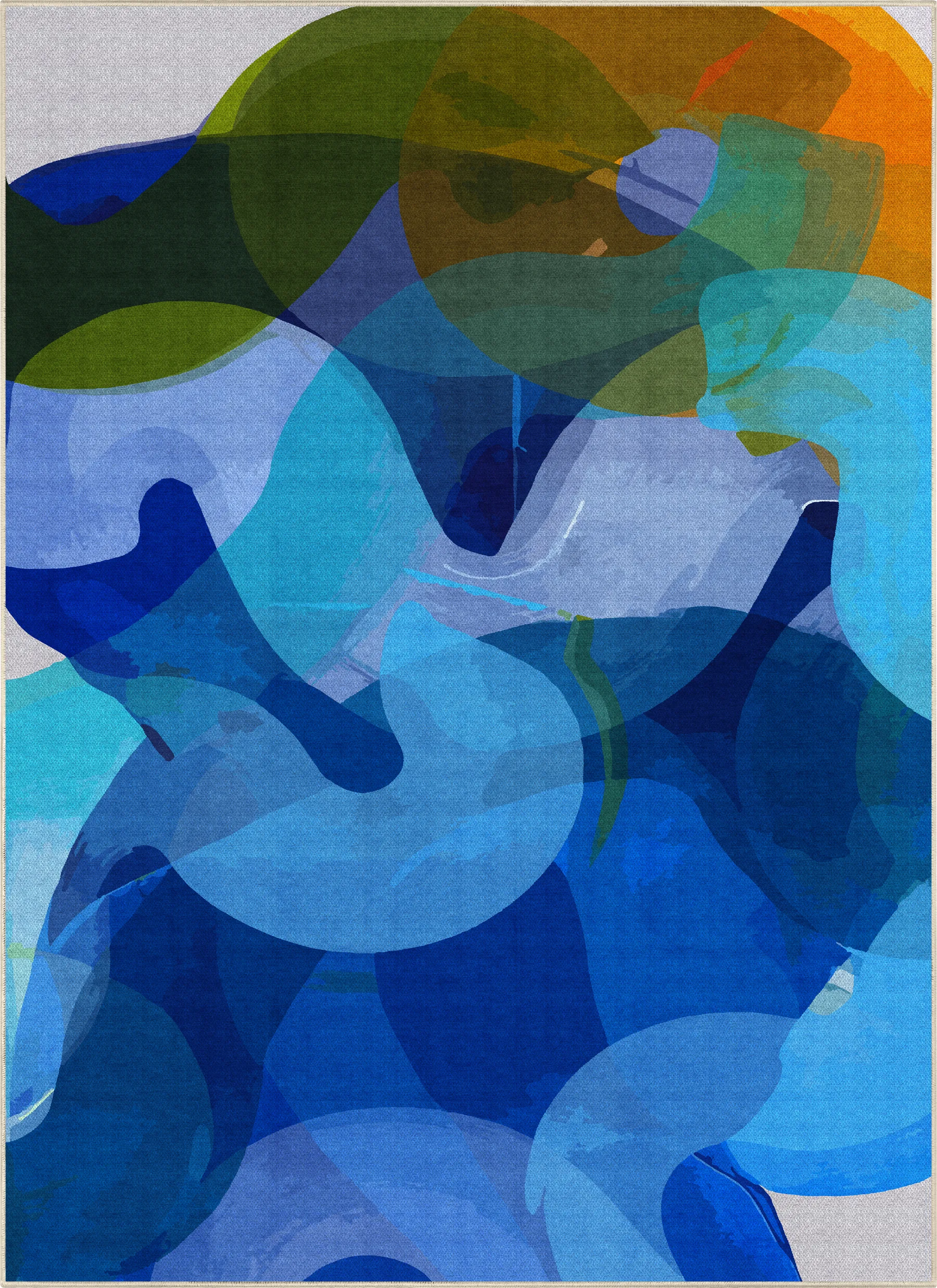 Don’t Overthink rug by Claire Desjardins.