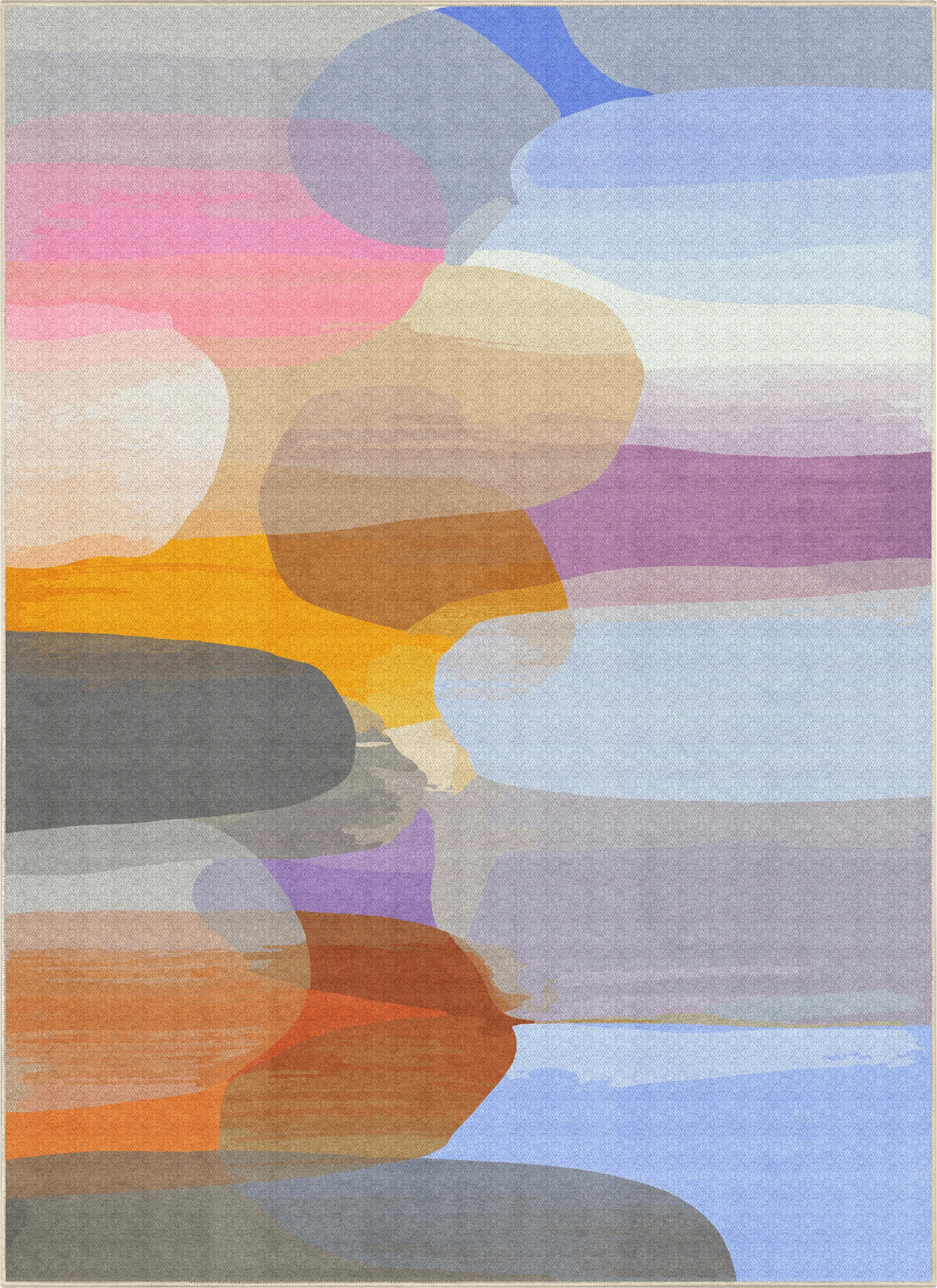 When the Sun Sets rug by Claire Desjardins.
