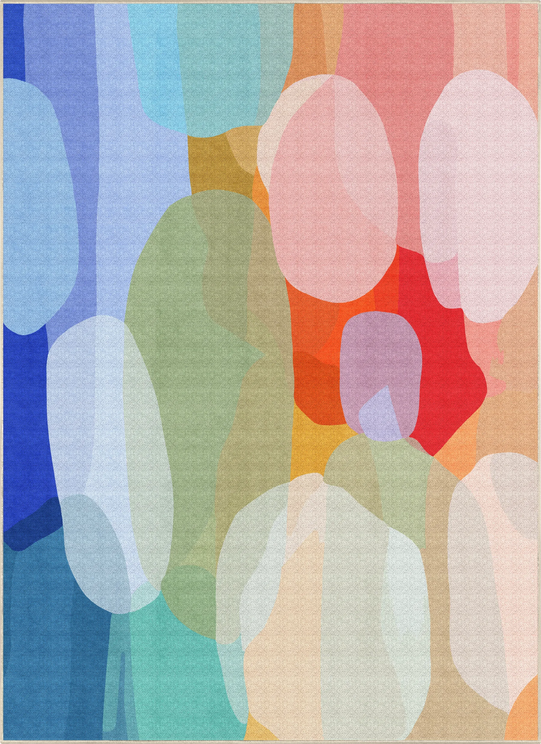 Make Me Laugh rug by Claire Desjardins.