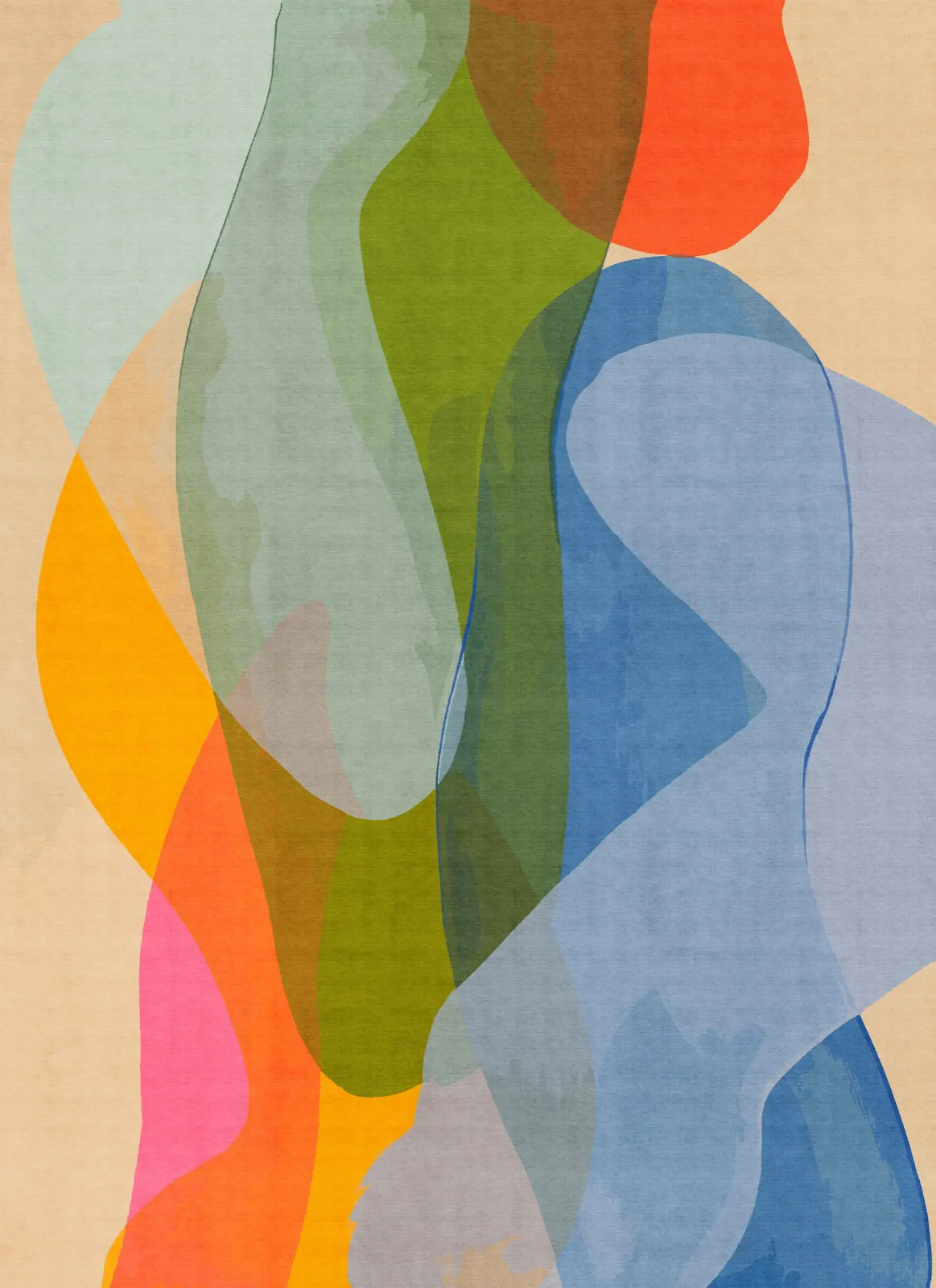 Late September, an original abstract painting by Claire Desjardins.